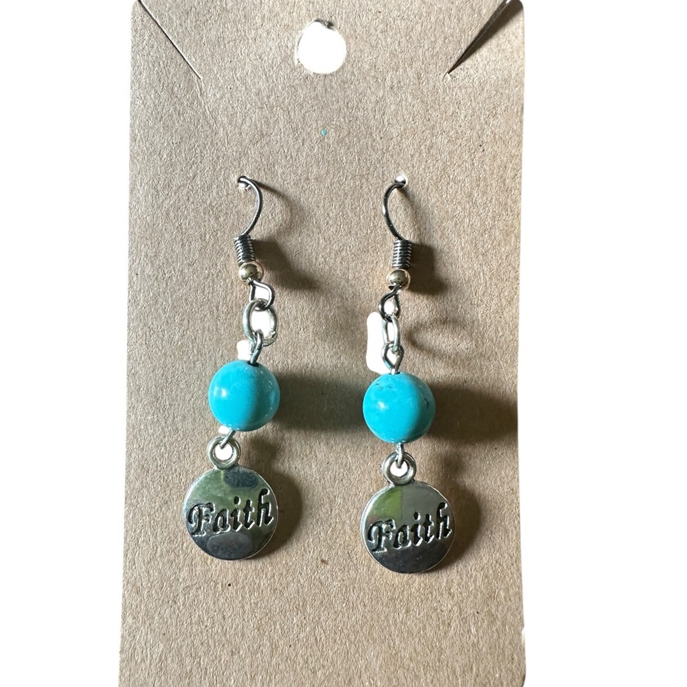 Elegant Turquoise and Silver Dangle Earrings